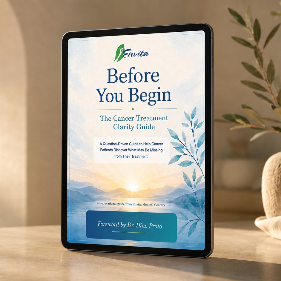 Before You Begin — The Cancer Treatment Clarity Guide displayed on an iPad